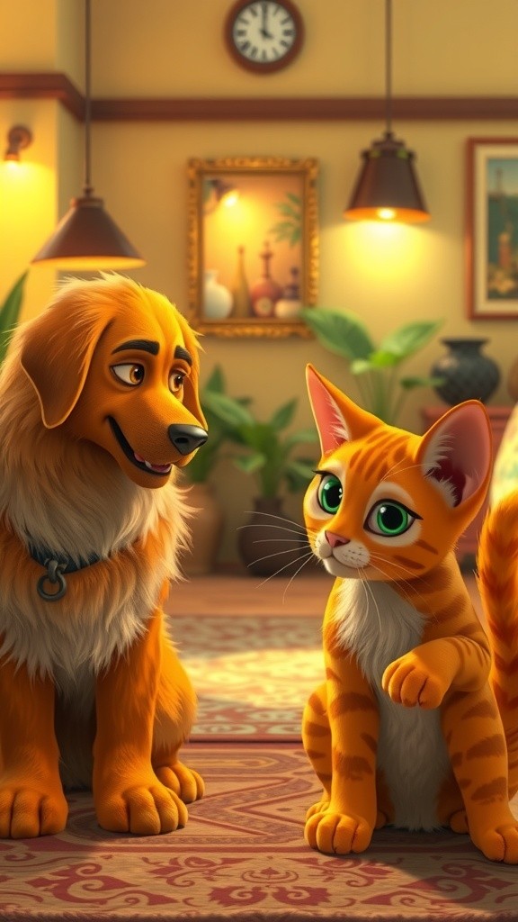 कुत्ता और बिल्ली की दोस्ती