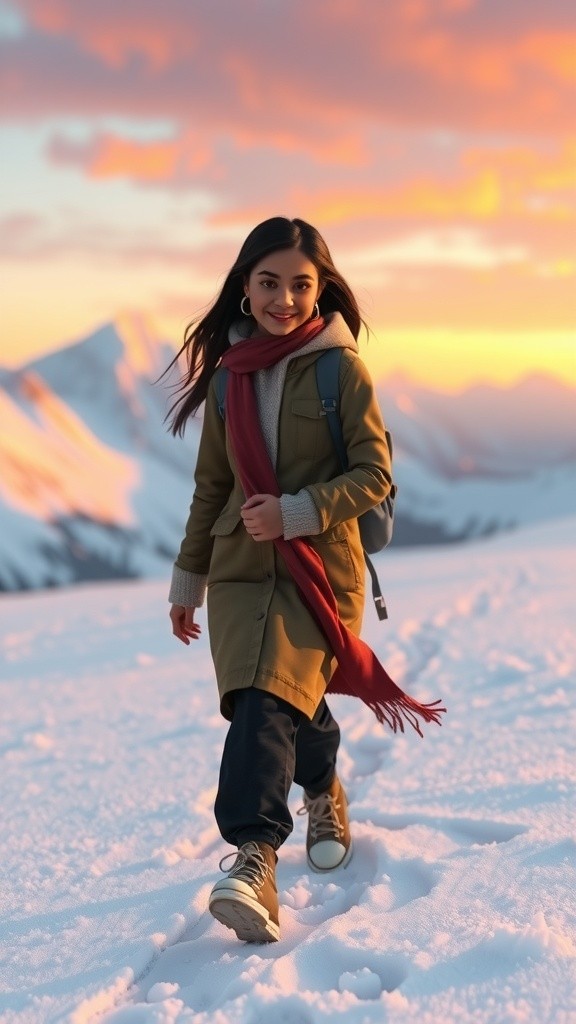 A Day in the Snowy Mountains