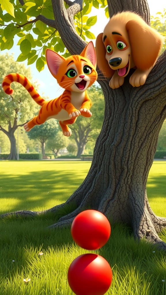 چالاک بلی اور بھولا کتا