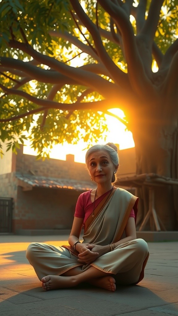 बरगद का पेड़: गाँव की यादों का स्तंभ