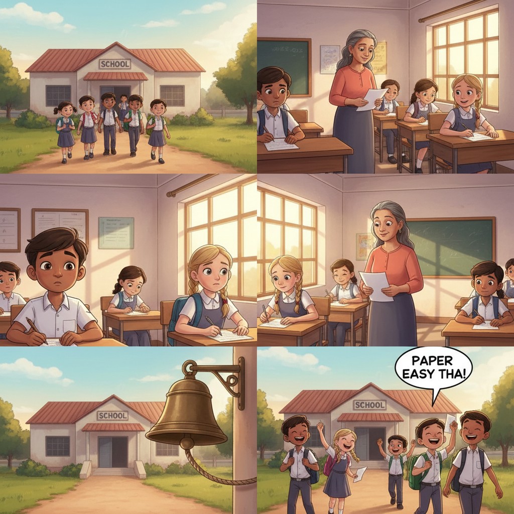 स्कूल का पेपर और बच्चों का आत्मविश्वास