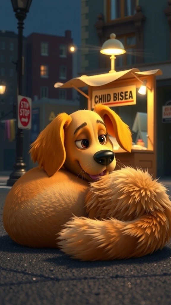 A Cat Saves a Sleeping Dog