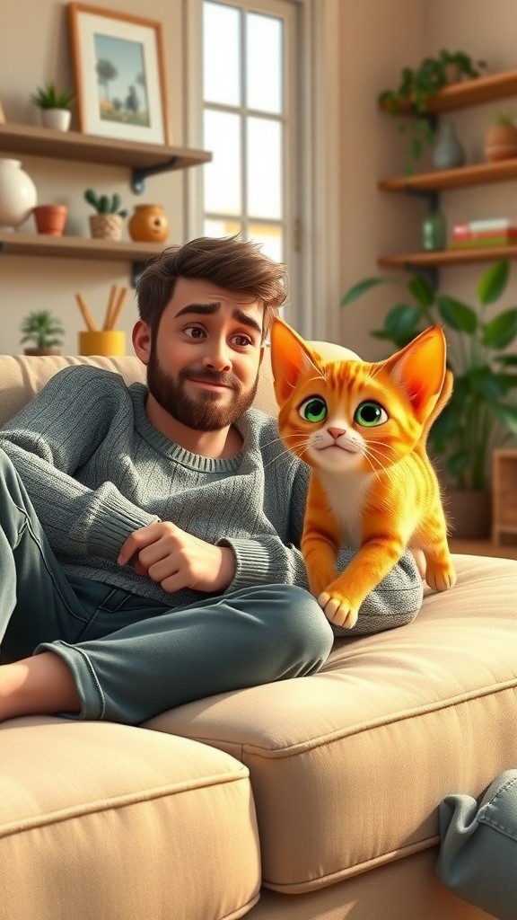 The Unimpressed Emotional Support Cat