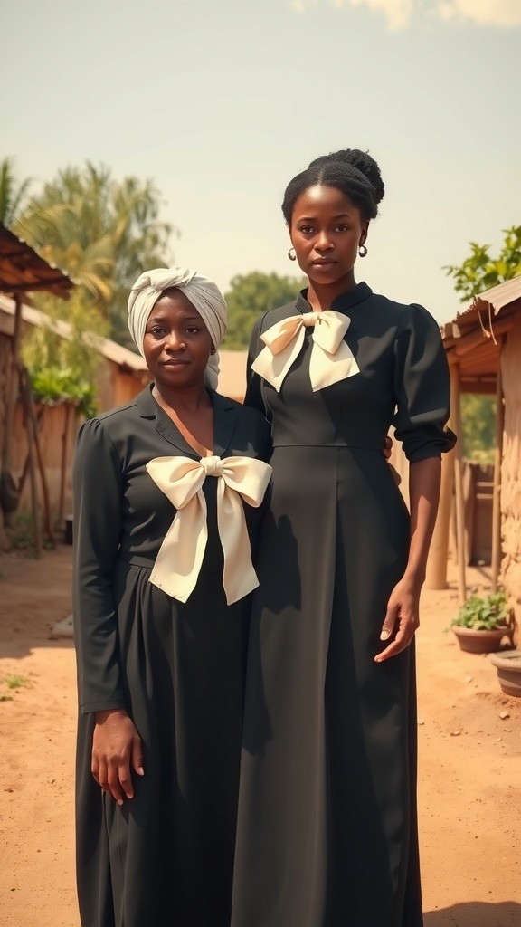 Two Poor Sisters in a Nigerian Village