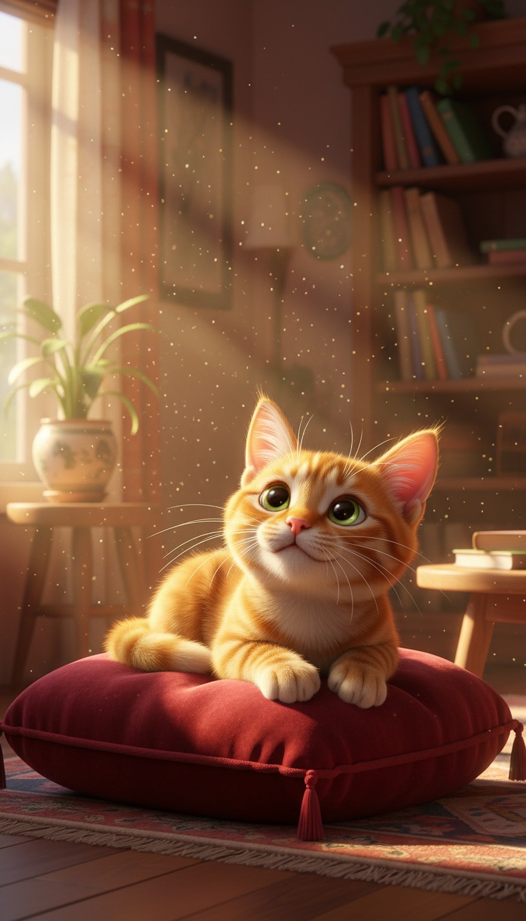 Mittens' Great Red Dot Chase