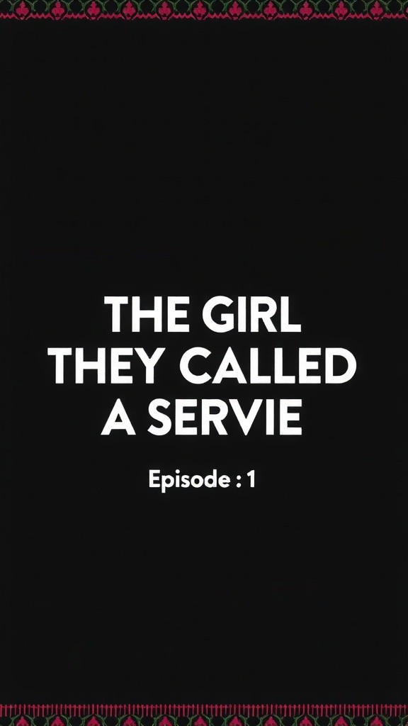 THE GIRL THEY CALLED A SERVANT