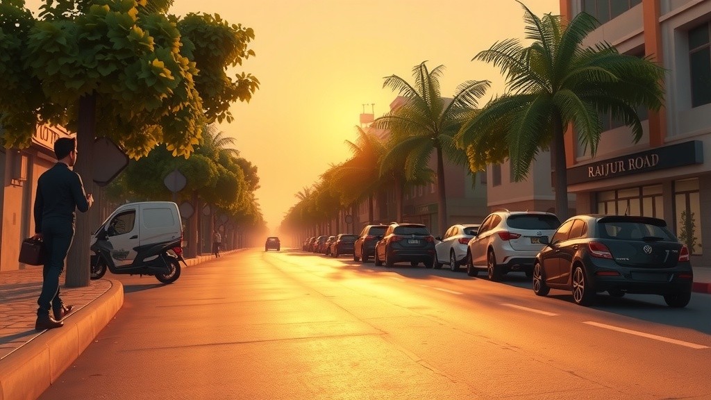Sunset Stroll on Rajpur Road