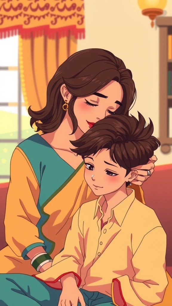 माँ और बेटे की मीटिंग की तैयारी