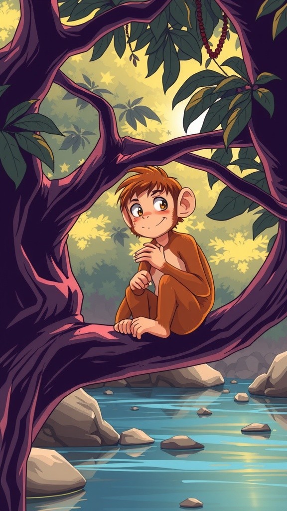 लालच और दोस्ती: बंदर और मगरमच्छ की कहानी