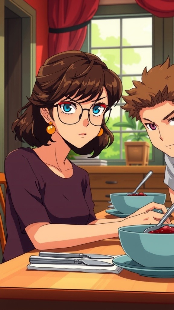 A Tense Breakfast Moment