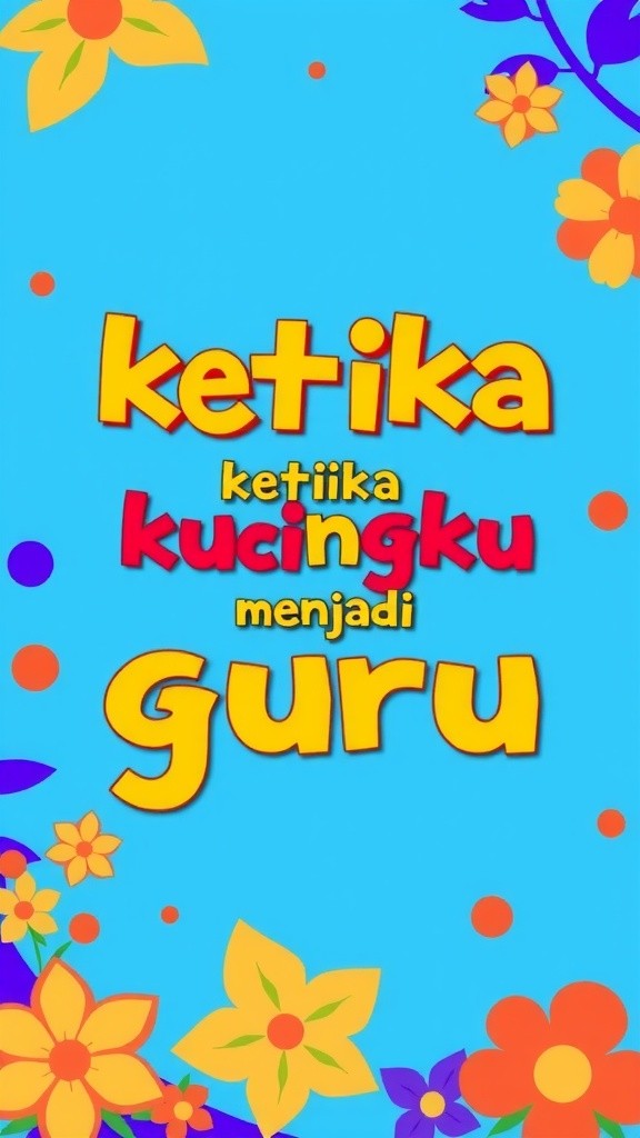 Kucingku Mengajarkan Cara Belajar dengan Santai