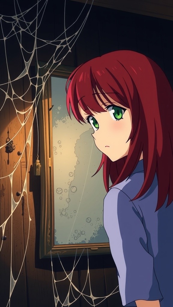 Broken Reflections: A Haunting Encounter