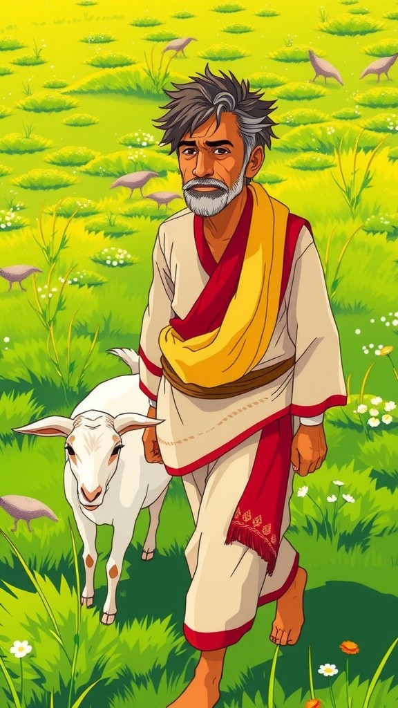 किसान की सूझबूझ: शेर, बकरी और घास की कहानी