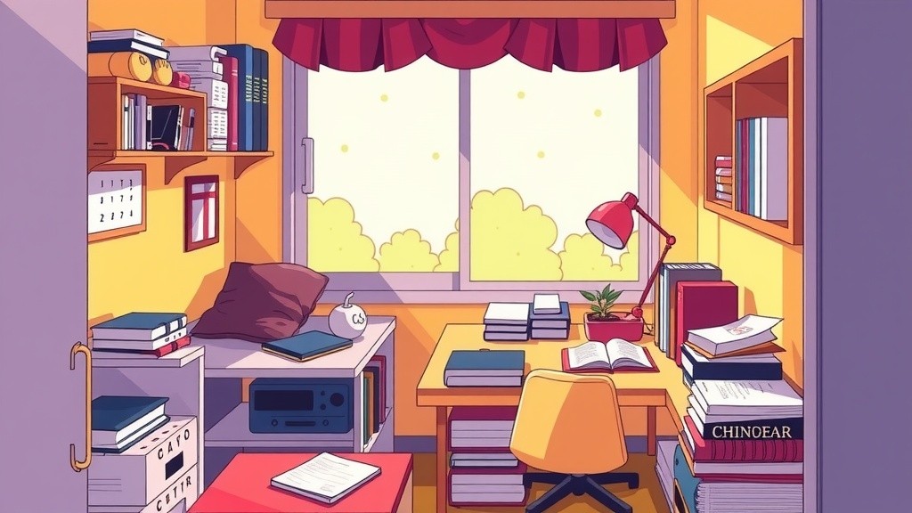 Determined Study: Kaito's Evening Grind