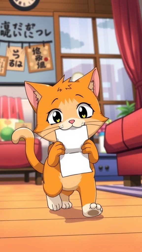 Kucing Penulis Memo untuk Tikus