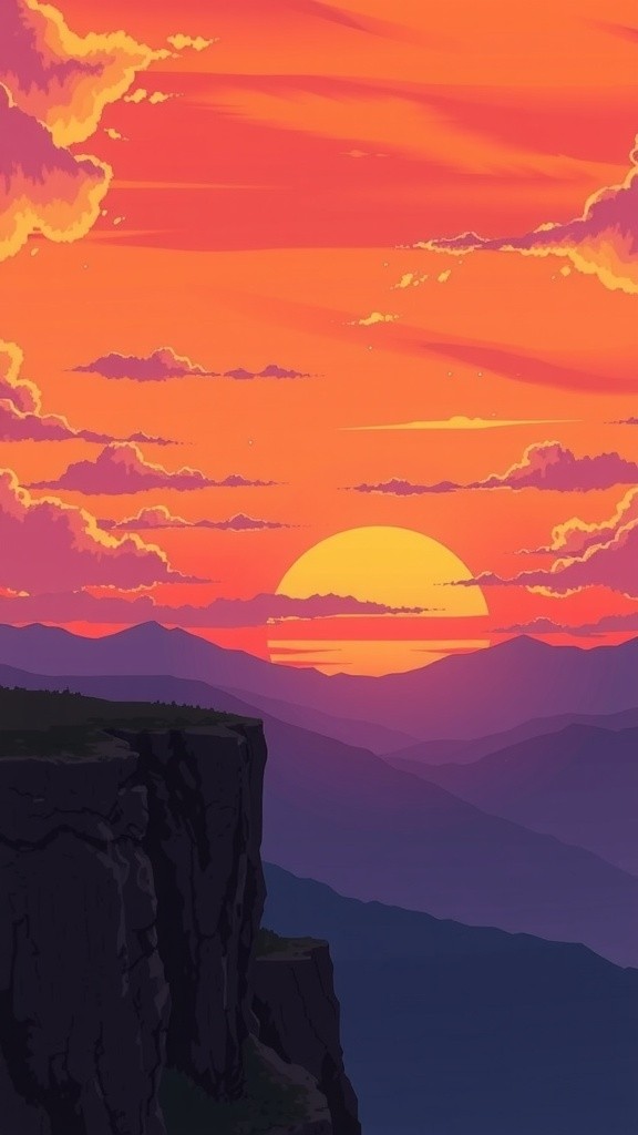 Menikmati Senja di Tebing