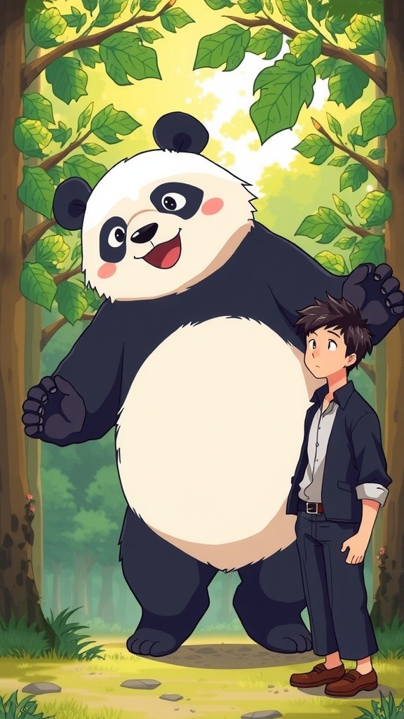 Panda Dancing in the Forest: A Bite of Daily Life