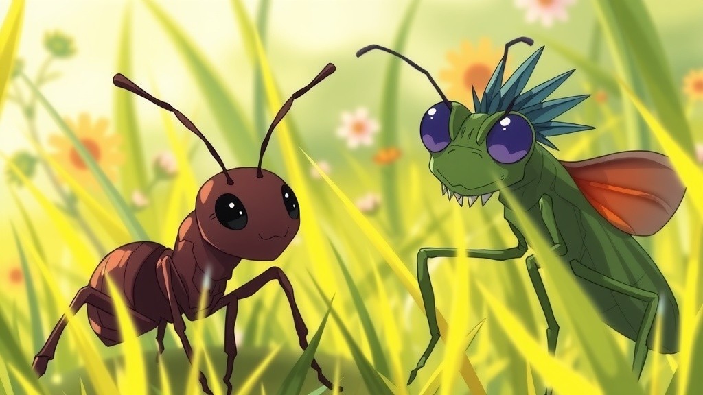 The Ant and the Grasshopper: A Lesson in Hard Work