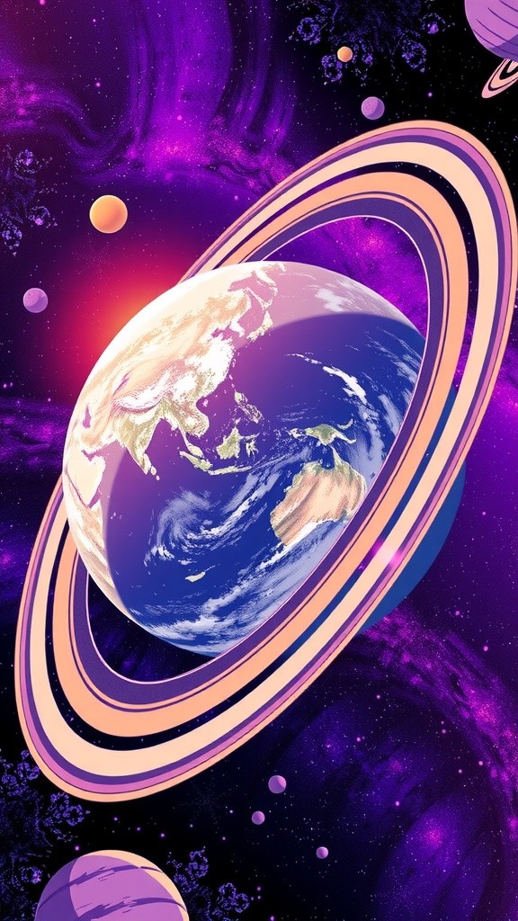 What If Earth Had Rings Like Saturn?