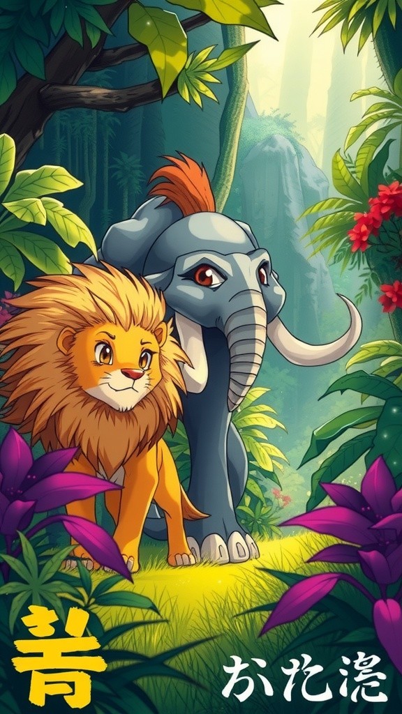शेर और हाथी: दोस्ती का सामना