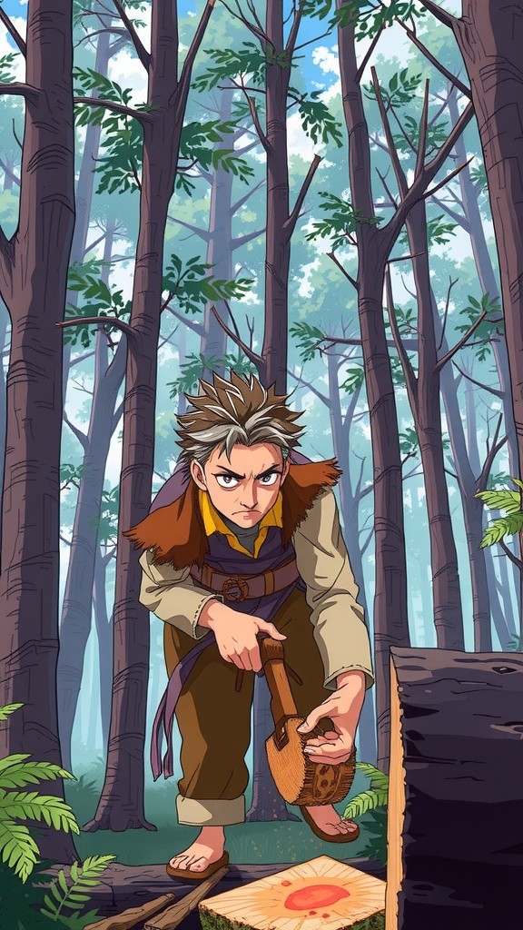 The Woodcutter's Lesson: The Power of Hard Work