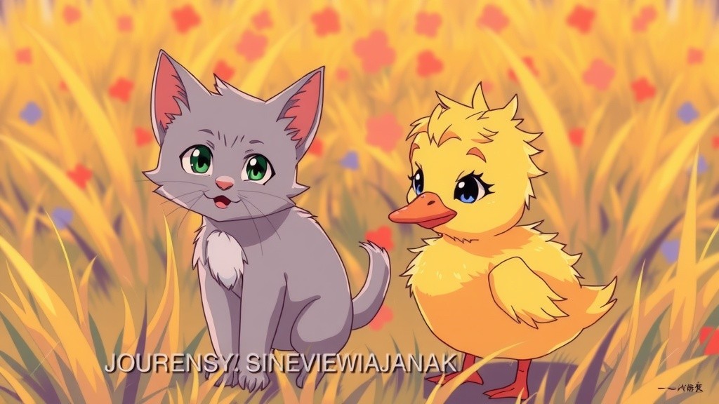 The Inspiring Friendship of a Duckling and His Cat