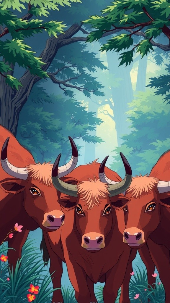शेर और चार बैल: मित्रता की कहानी