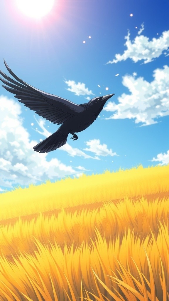 The Clever Crow and the Pot of Water
