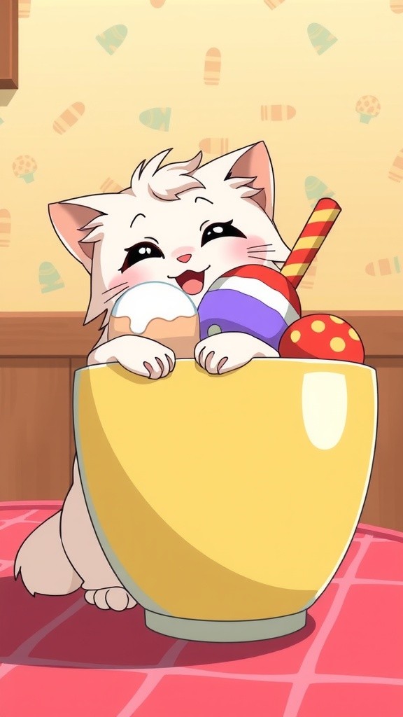 Mochi si Kucing dan Kekacauan Es Krim