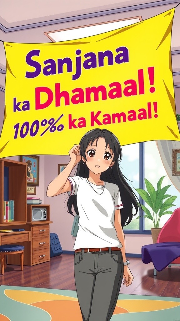 संजना का 100% का कमाल!