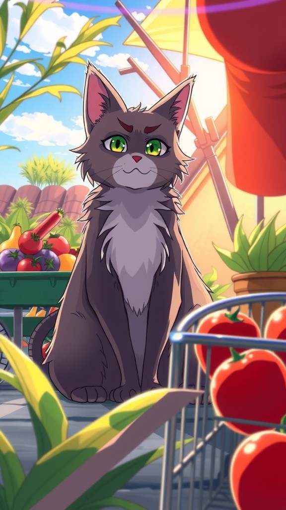 Gembul si Kucing Penjaga Gerobak Sayur