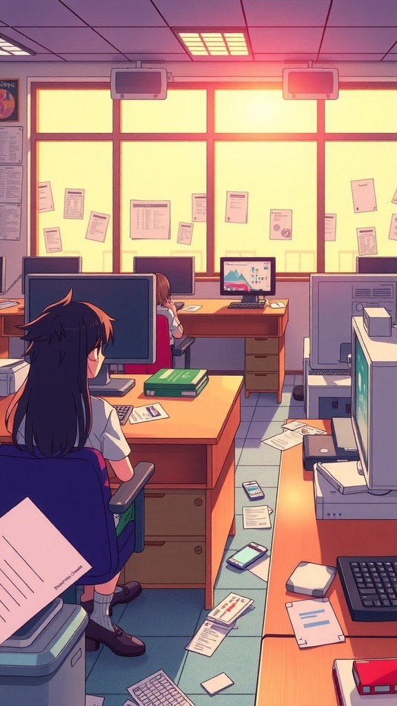 Awkward Sparks: Office Connections