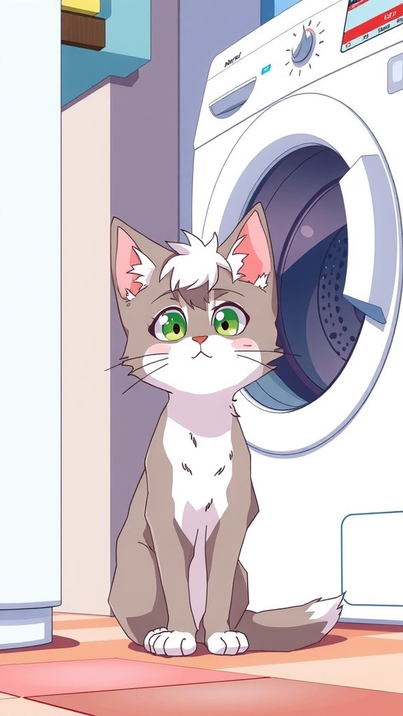 Kucing Peliharaan yang Ikut Lembur