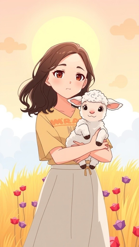 Mary and Her Little Lamb