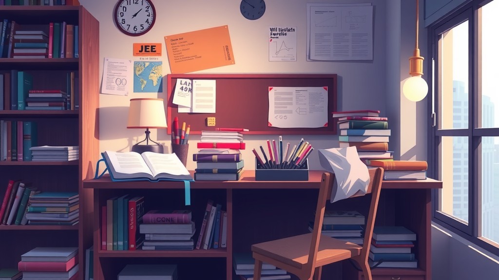 A Day in the Life of a JEE Aspirant: Focused Studies in Chemistry, Math, and Physics