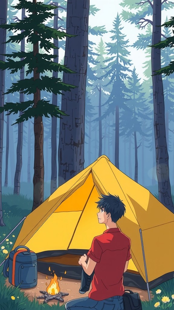 Solo Camping for Two: A Heartwarming Encounter in Nature