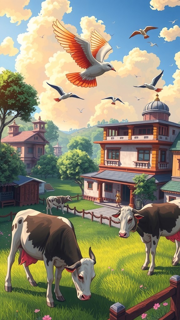 The Village's Worry: Krishna's Journey into the Cursed Forest