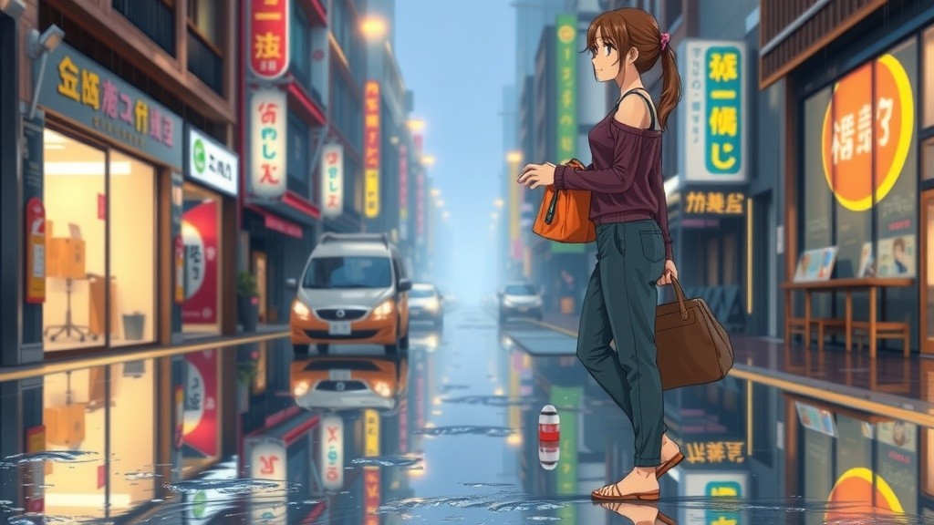Mystery in the Rain: A Tokyo Journey