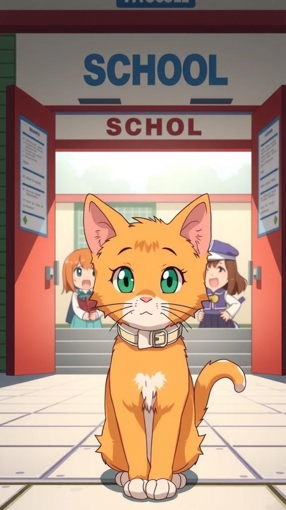 Milo the School Cat's Adventure