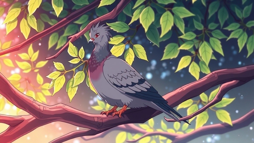 The Wise Pigeon and the Noisy Crow