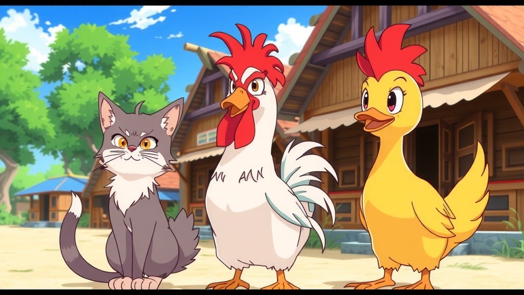 Kucing, Ayam, dan Bebek: Petualangan Konyol di Sungai!