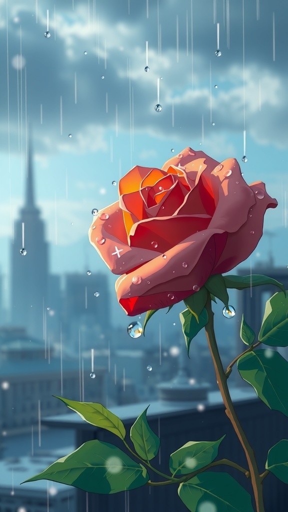 A Rose in the Rain