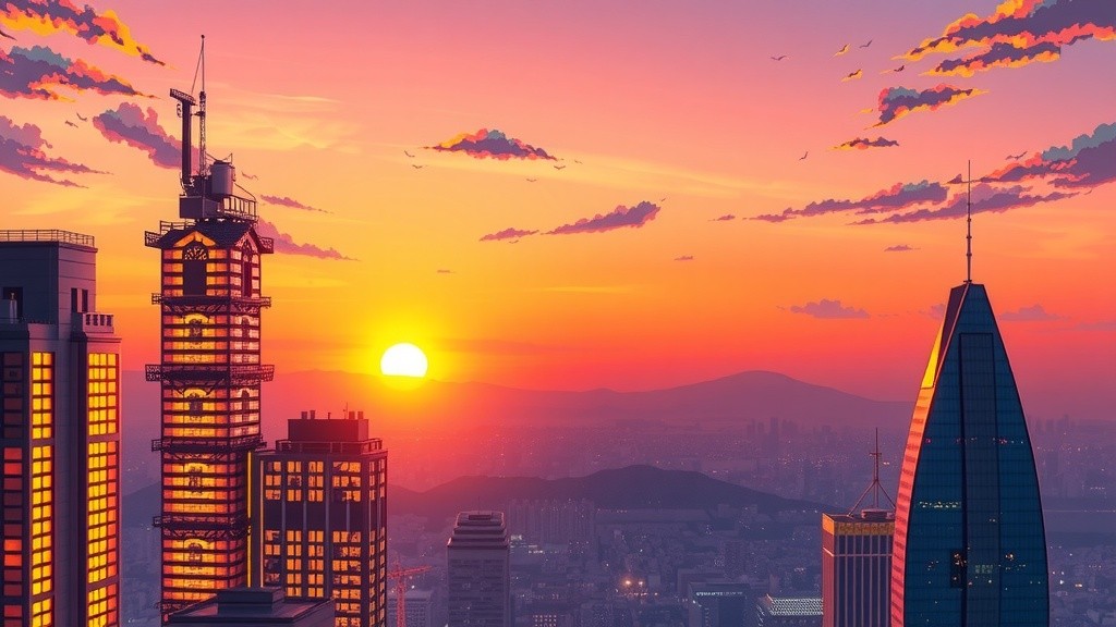 City at Dusk: A Moment of Reflection