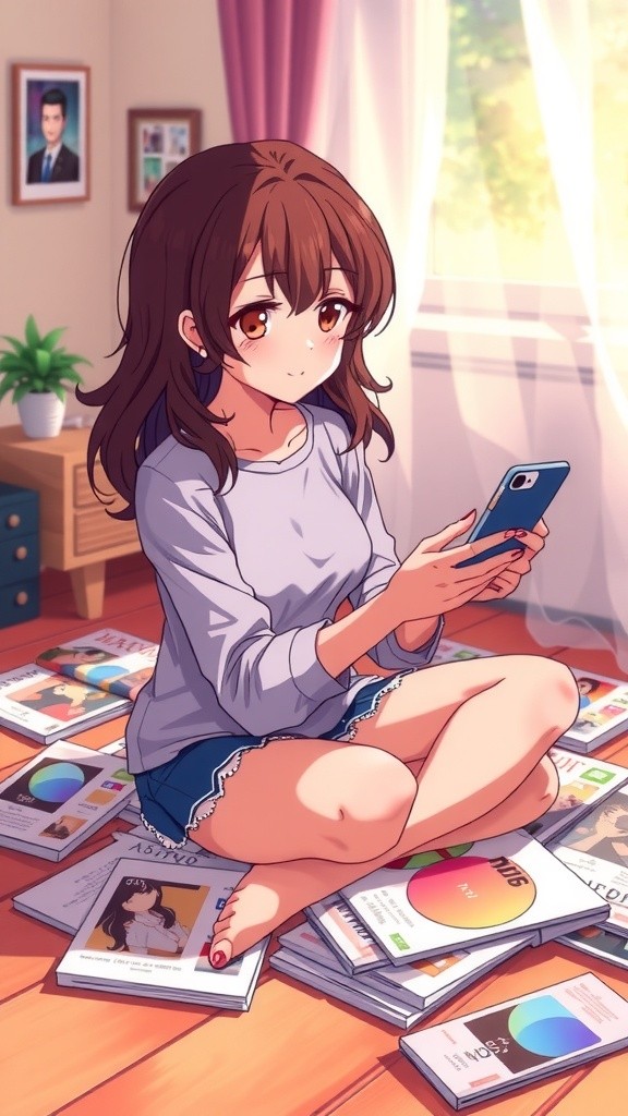 Girl Sneaks a Phone with Grandma's Help