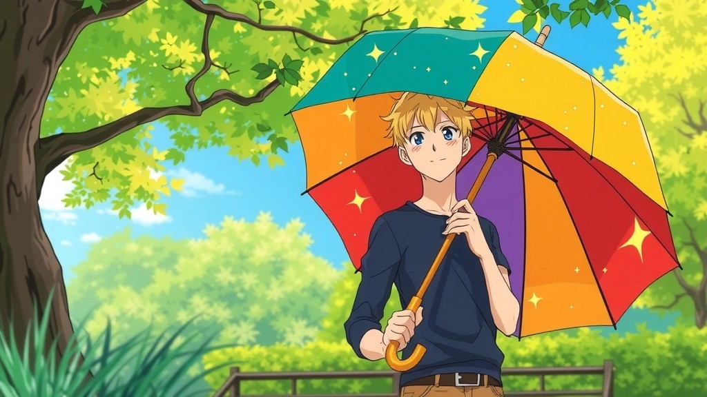 Timmy's Adventure with the Magical Umbrella