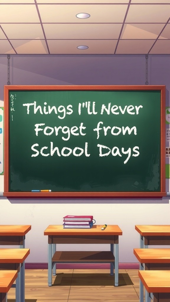 Unforgettable School Memories: A Trip Down Memory Lane