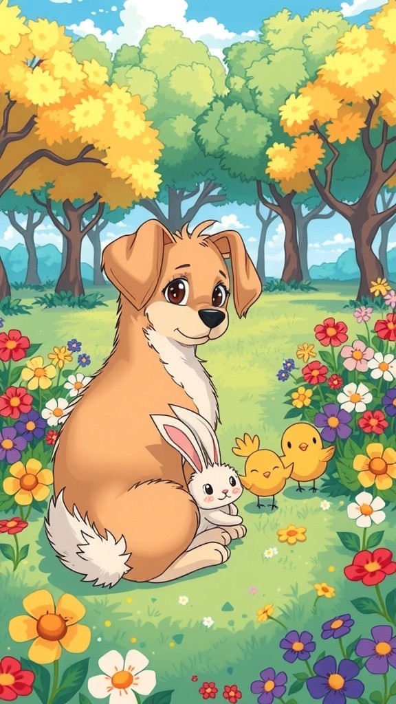 Miko's Shy Moment Among Friends