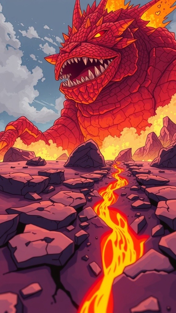 Battle of the Lava Monster and the Demon Slayer!