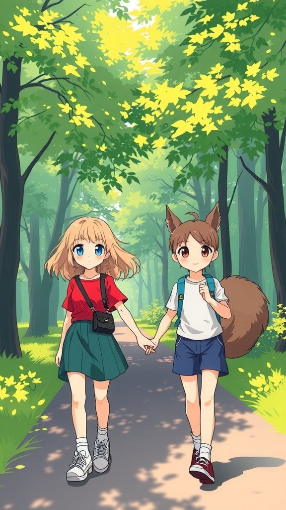 Lily and the Squirrel's Joyful Adventure
