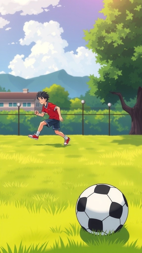 Doraemon's Soccer Practice Adventure with Nobita